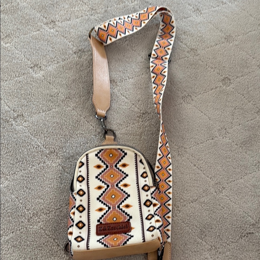 Tribal Pattern Crossbody Bag